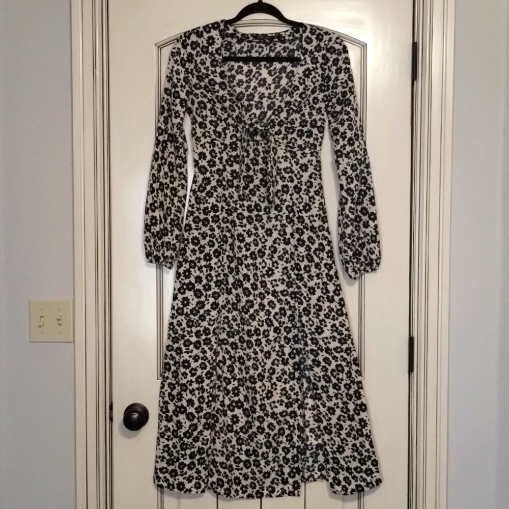 𝅺Nasty Gal Collection 90s retro-grunge Black Tan Polyester 0